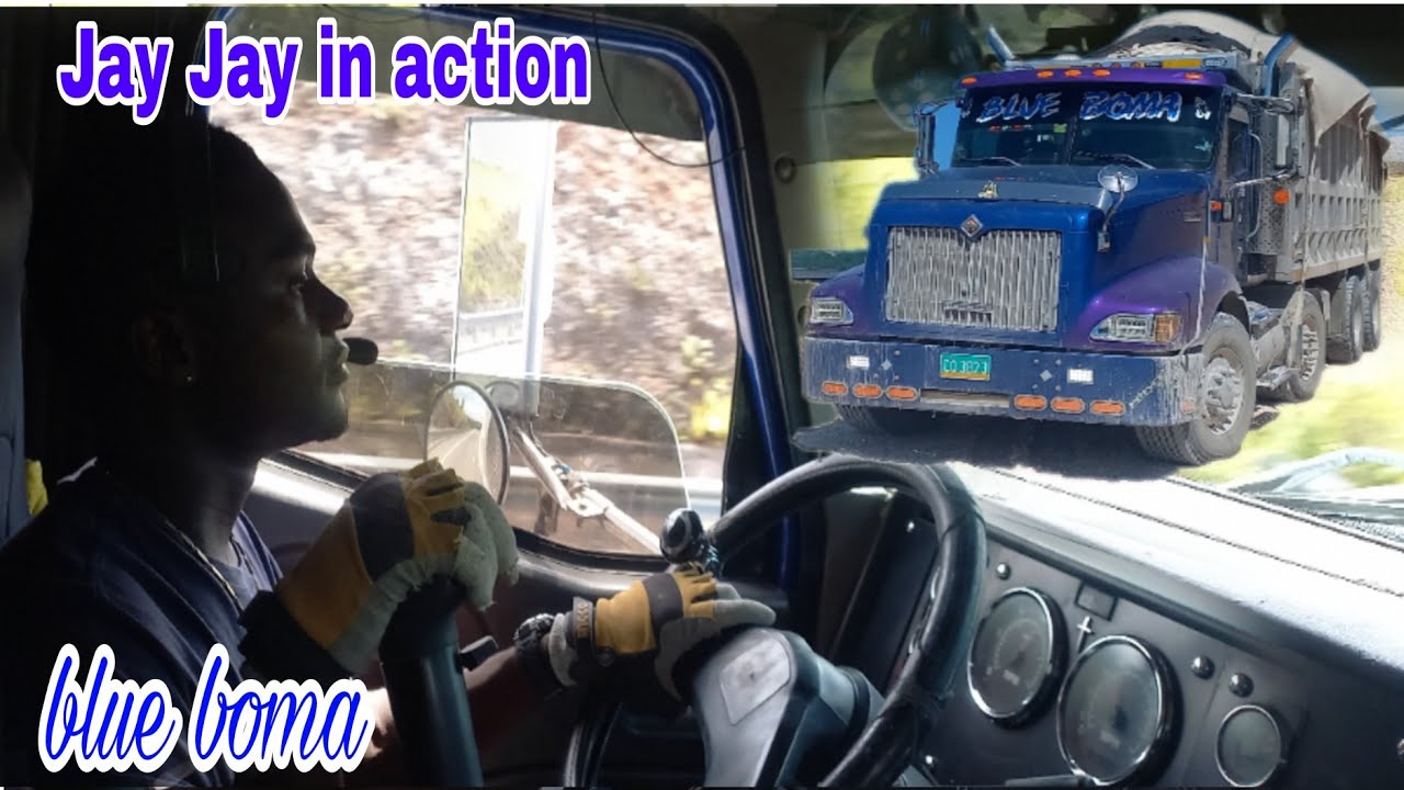 JAY JAY IN ACTION HAULING 42TONS OF GRAVEL DONT DANGEROUS STEEP HILL