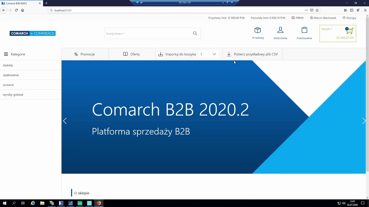 Graphcom prezentuje platformę e-commerce - Comarch B2B