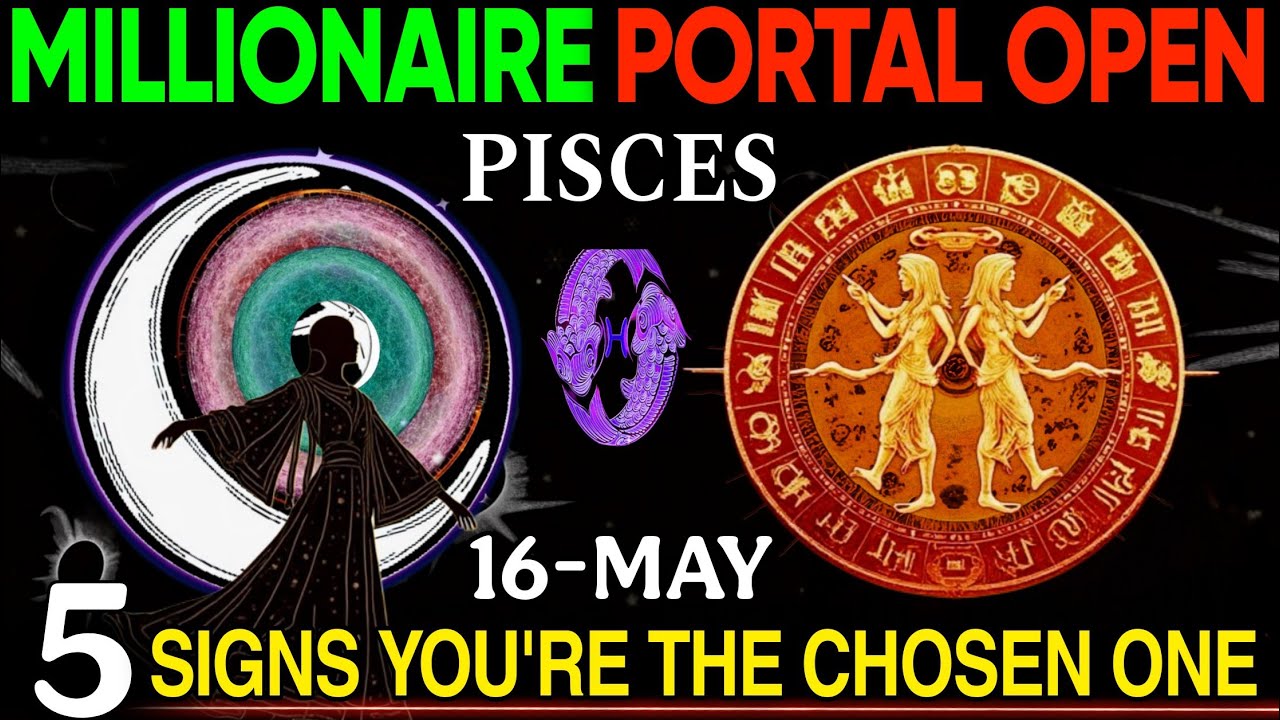 PISCES ♓ MILLIONAIRE ENERGY PORTAL Just Opened! 5 Signs You’re Chosen for a Destiny Shift | 16 May