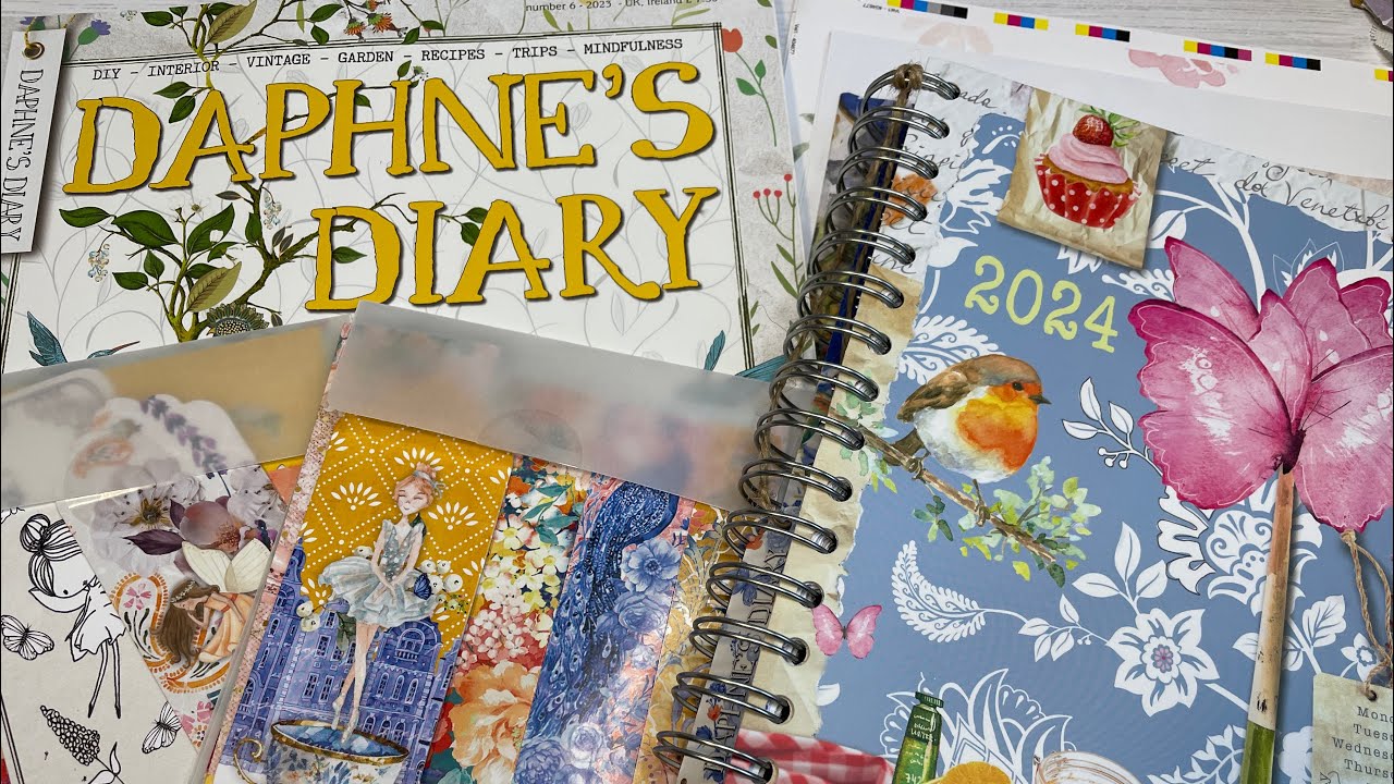 New Daphne's Diary 2024 Planner and Magazine Issue Number 6 - Flip Through / Music and Paper Sounds