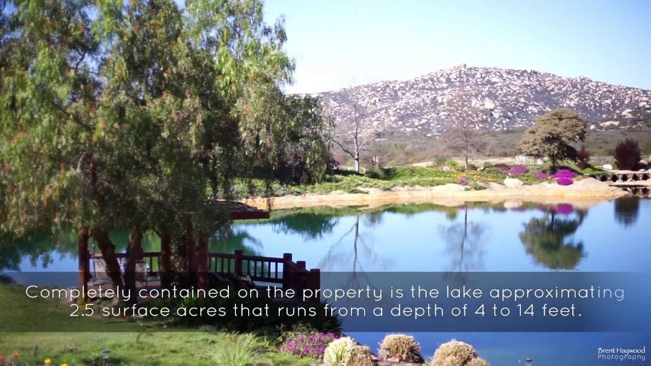 Fallbrook California Lake House Retreat 51.65-Acres - 7051 Mount Olympus Dr [SOLD]