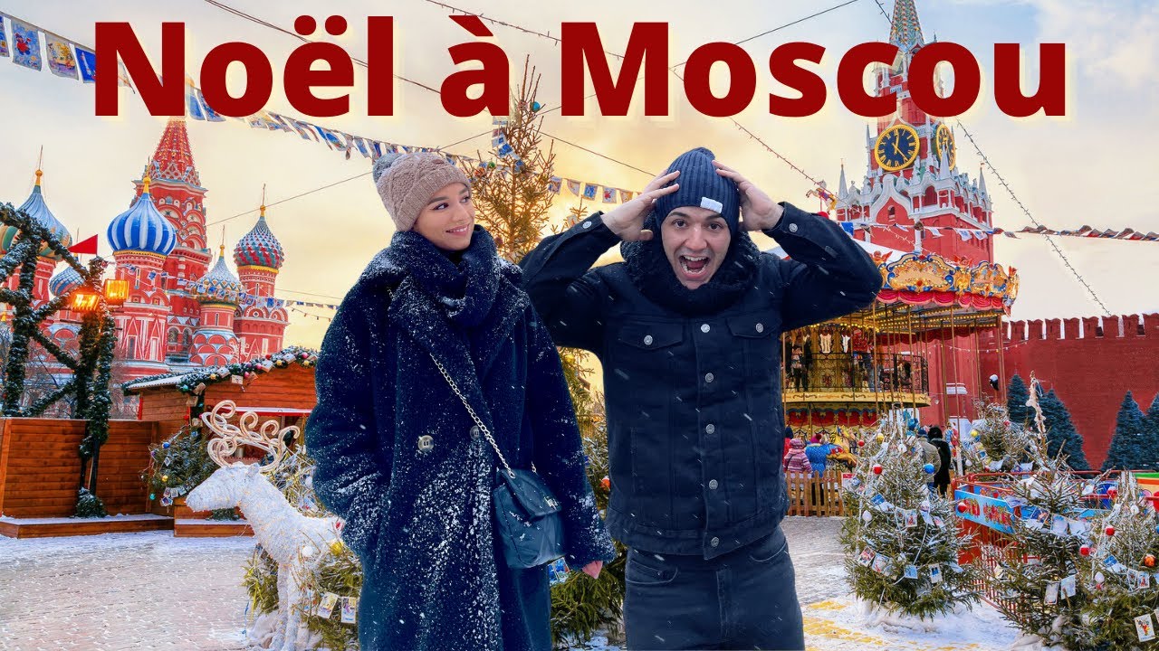 Sous la neige glaciale à Moscou pour Noël! 🇷🇺🎄Vlog