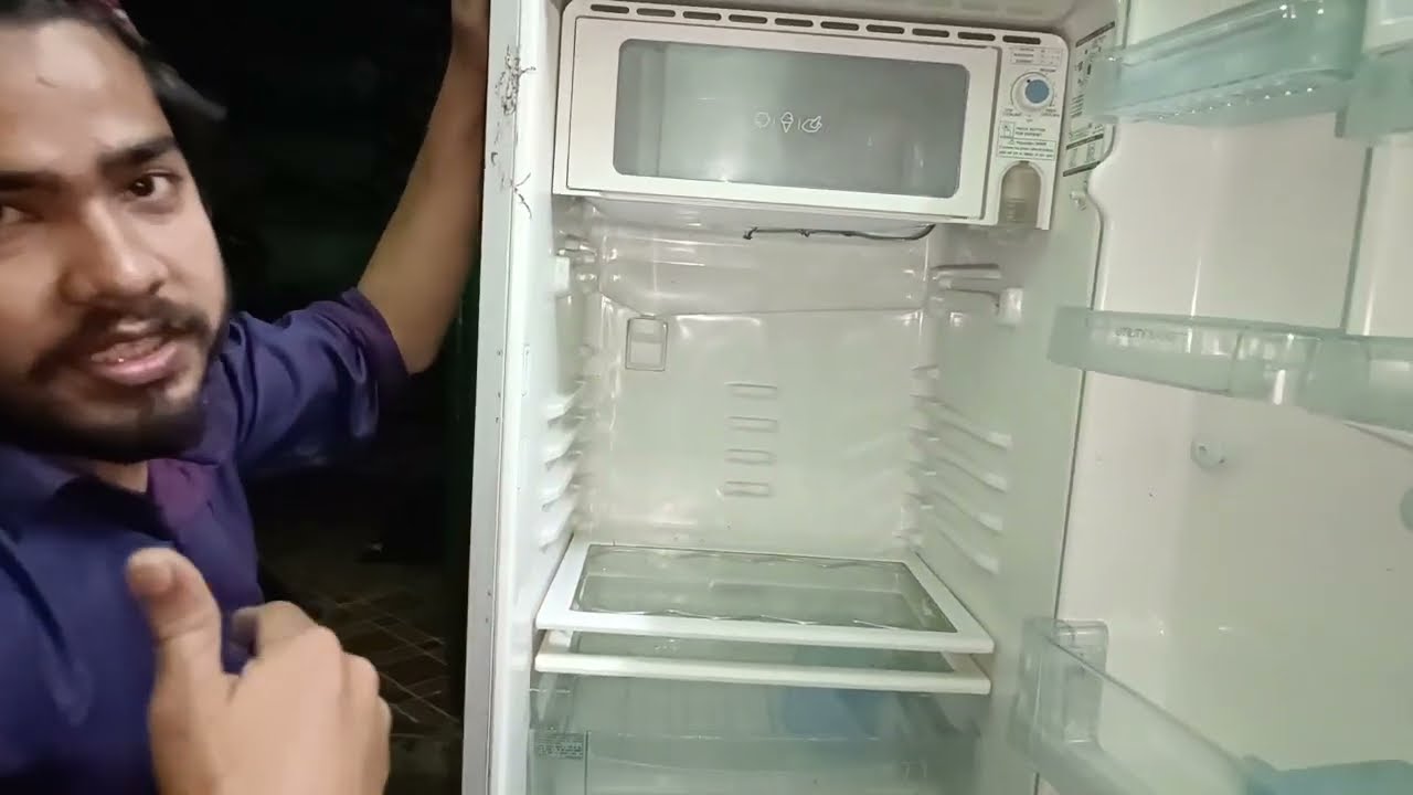 Lg single door fridge deep chember repair. Fridge condessor flashing. 