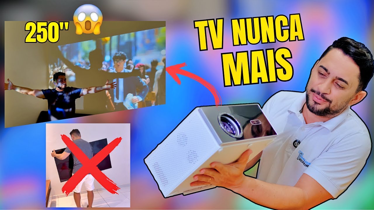 NÃO COMPRE MAIS TV! CHEGOU MEU PROJETOR ThundeaL TDA7 😱