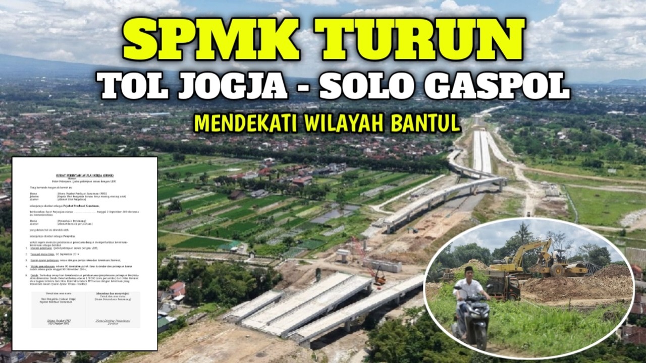 SPMK Turun! Tol Jogja–Solo Segera Dikerjakan ke Gamping   Lahan Tol Jogja–YIA Kejar Target