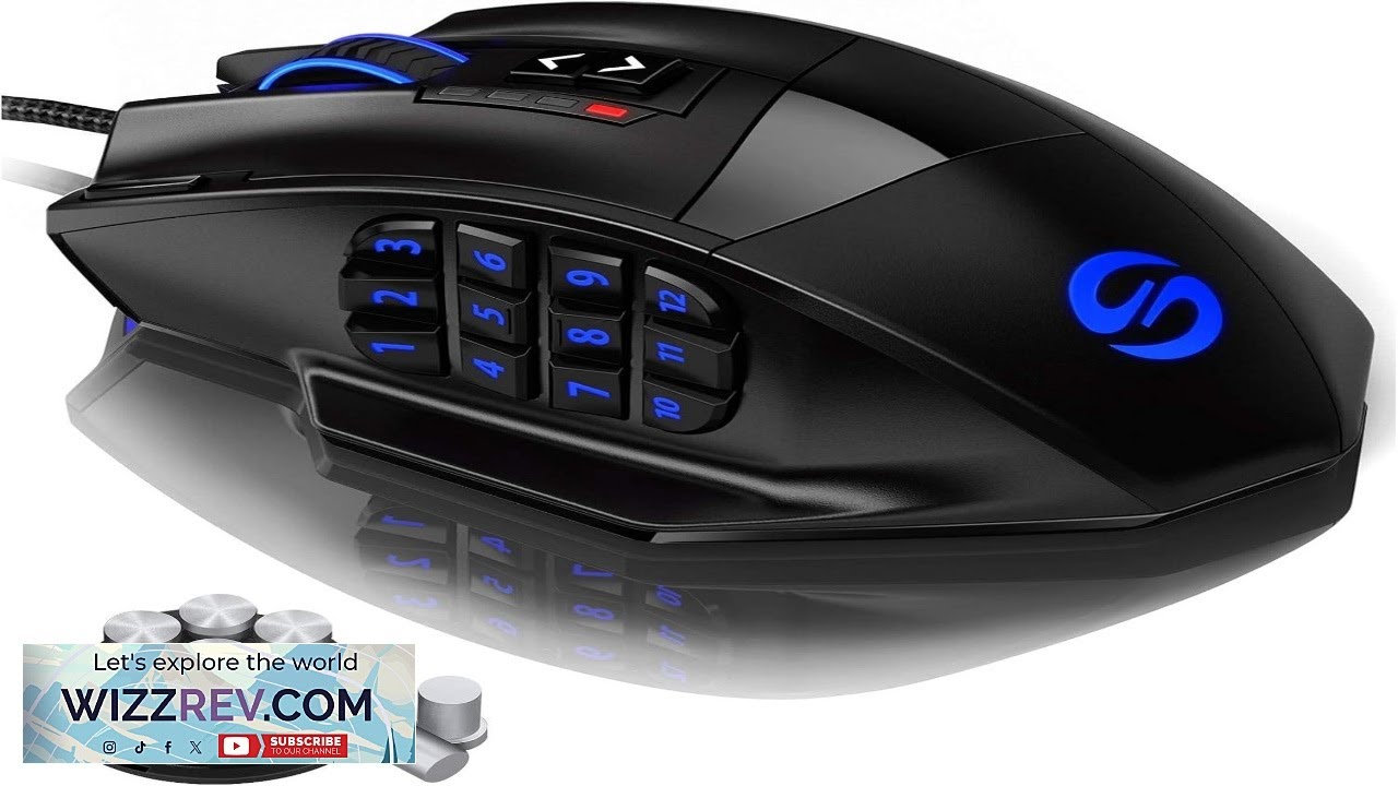 Игровая мышь UtechSmart Venus, проводная, с RGB-подсветкой, разрешением 16400 DPI, высокоточным л...