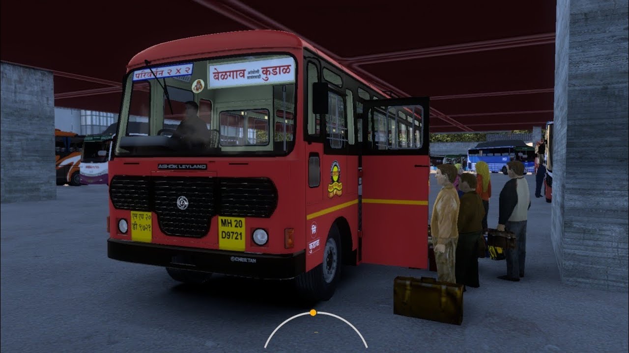 Msrtc Bus in ets2 | Ets2 Indian bus gameplay | india bus simulator gameplay | gaming | gameplay|ets2