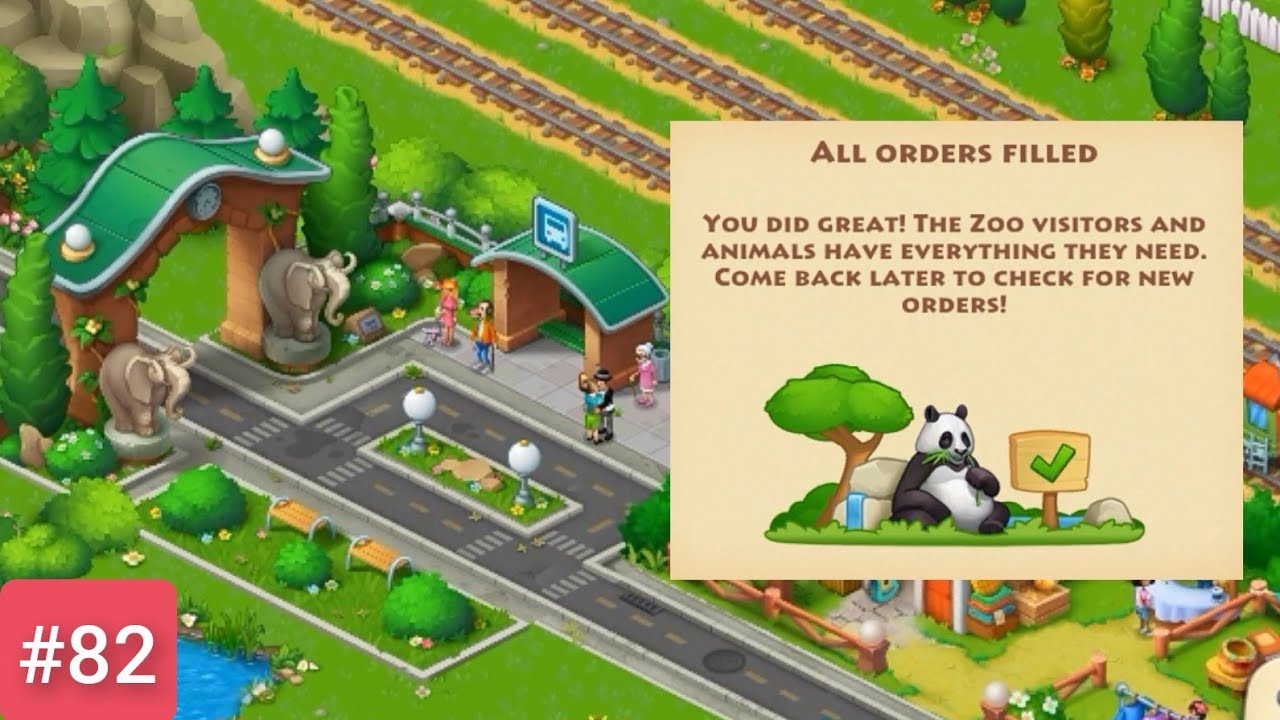 Township | #82 | All Zoo Orders Filled | Level 37