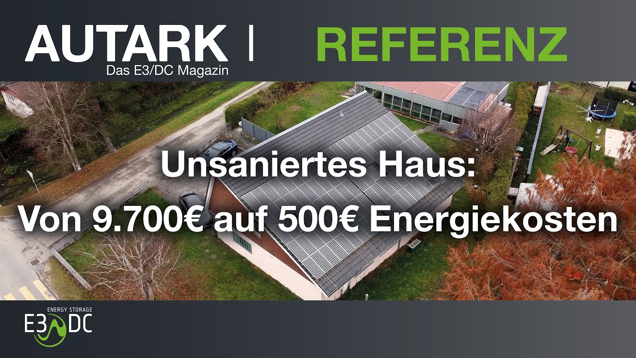 Unsaniertes Haus: Von 9.700€ auf 500€ Energiekosten