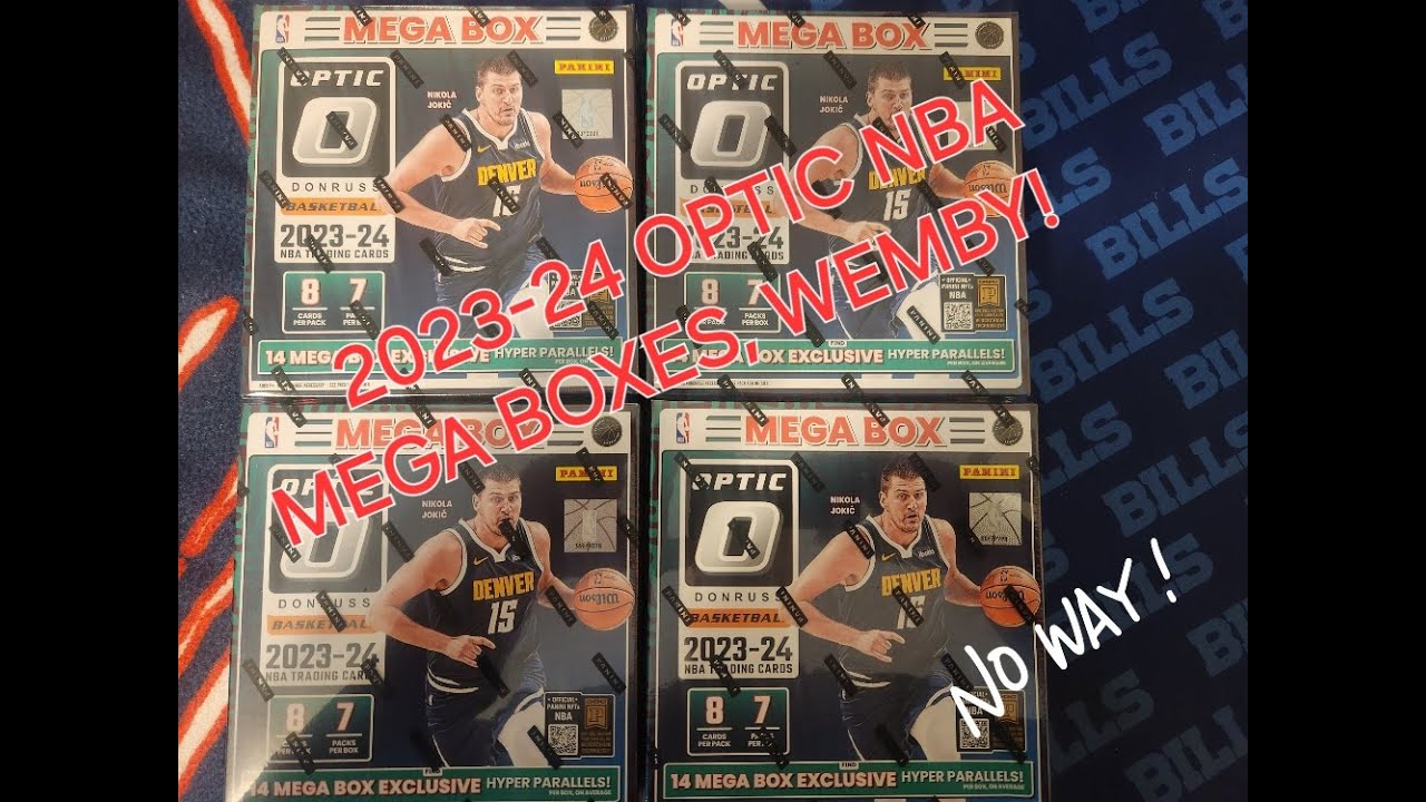 World Premiere of 2023-24 NBA OPTIC MEGA BOXES 📦 - 4 BOXES, AUTOS & WEMBY HITS 🔥! #optic #wemby