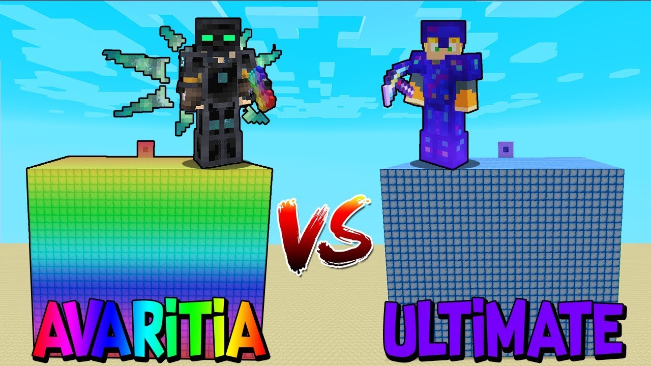 CUBÃO AVARITIA VS CUBÃO ULTIMATE MINECRAFT