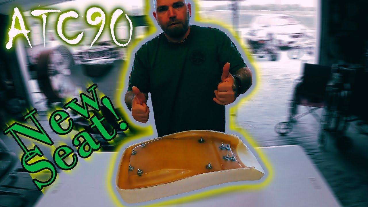 3 wheeler Seat, How to assemble seat foam, seat pan and new cover. Assembling a new ATC90 seat