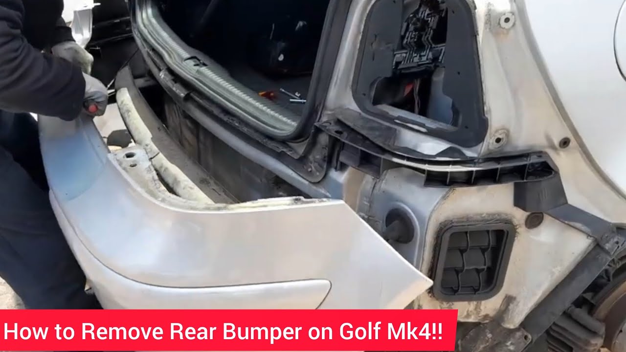 DIY: How to Remove/ Replace Rear Bumper on VW Golf Mk4!!