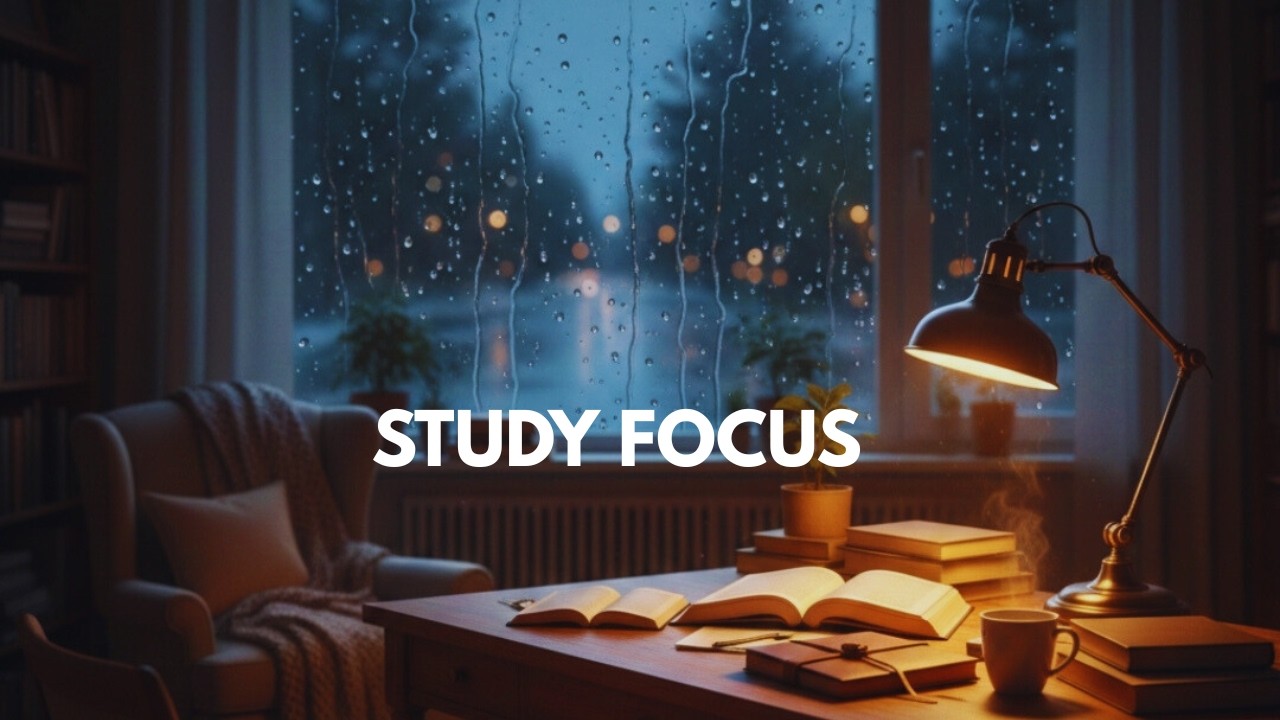 Steady Rain Sounds for Studying 🌧️ 40 Minutes Focus & Concentration