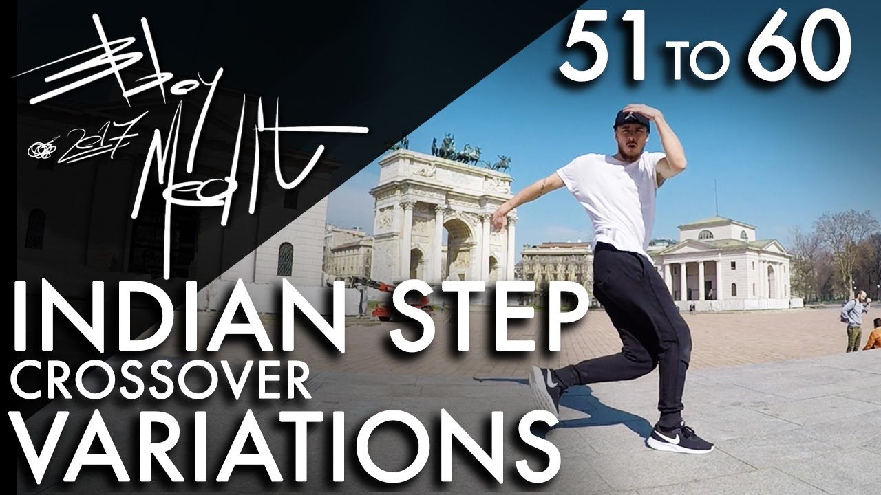 Breakdance Toprock tutorial • 60/100 Indian Step Crossover Variations • Bboy MeditRock