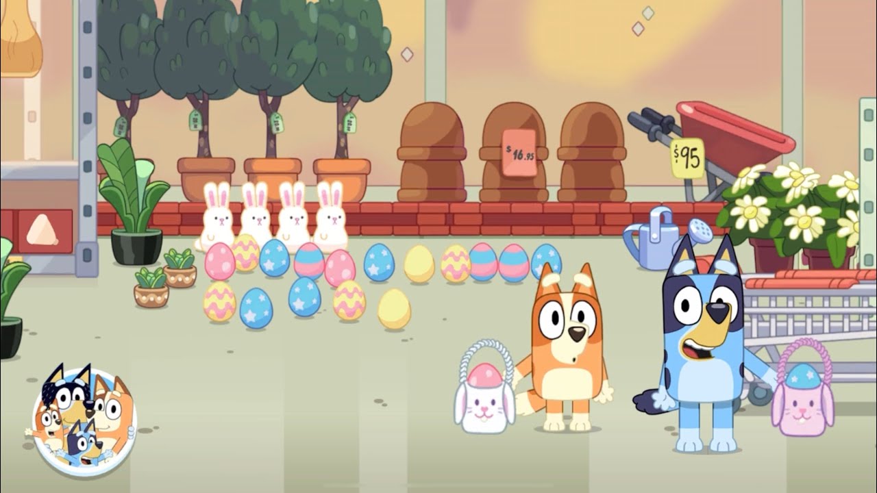 EASTER EGG HUNT WITH BLUEY AND BINGO! #bluey