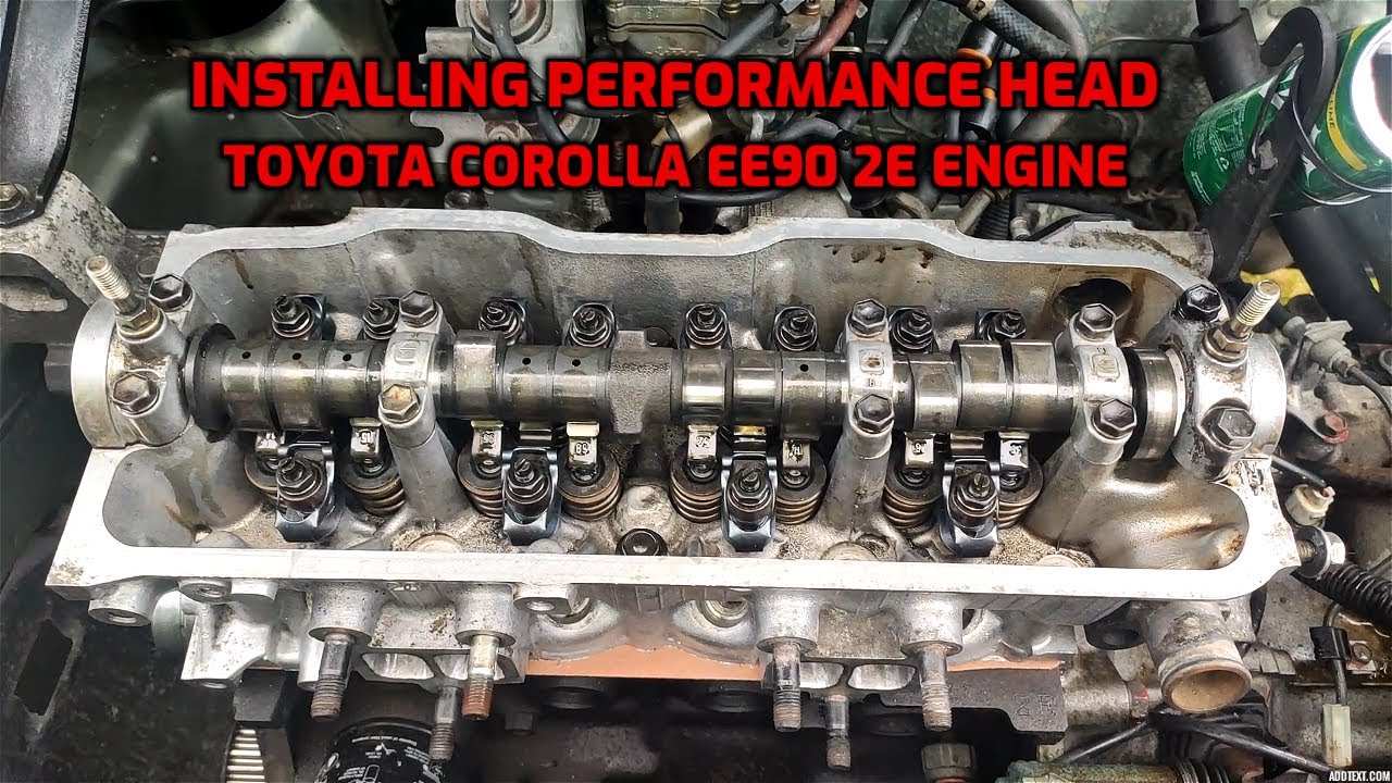 Installing Performance Head On Toyota Corolla EE90 2E Engine