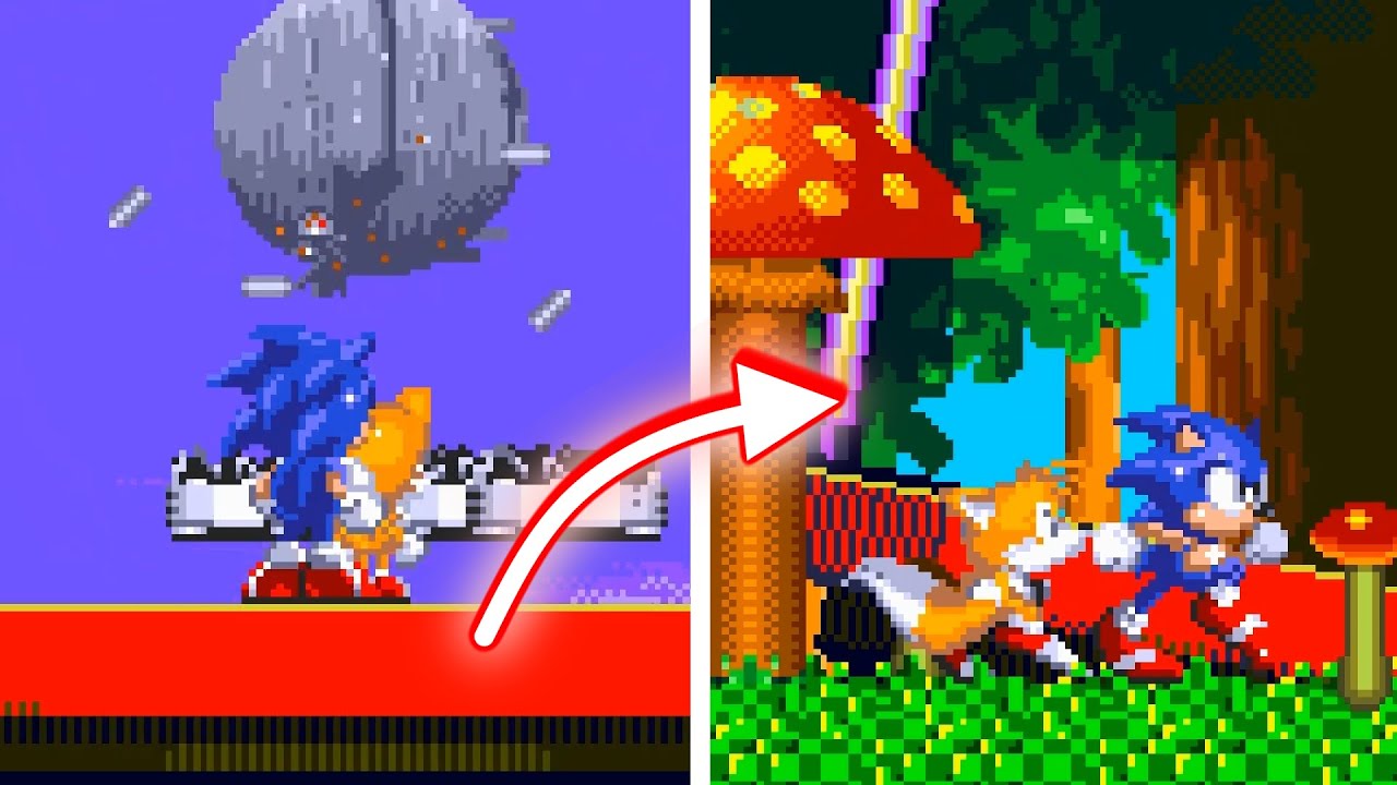 This Sonic 3 A.I.R. Mod Connects Two Zones PERFECTLY?! 🔗 LBZ2 Platform Falls in MHZ1 🔗 S3AIR Mods