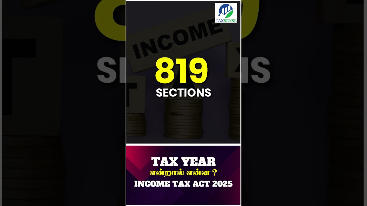What is Tax Year? | Income Tax Act 2025 | SJ Gopi | Chennai