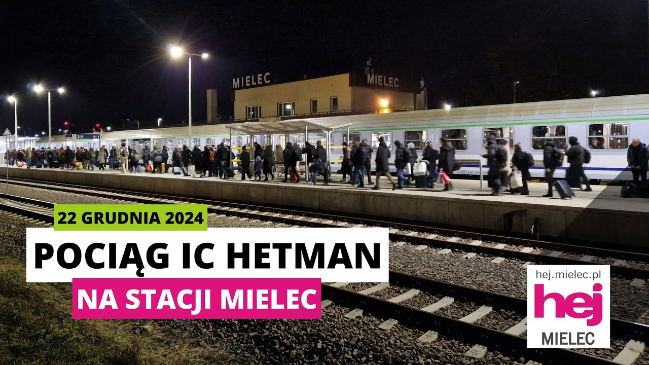 hej.mielec.pl TV: Pociąg PKP IC Hetman na stacji Mielec