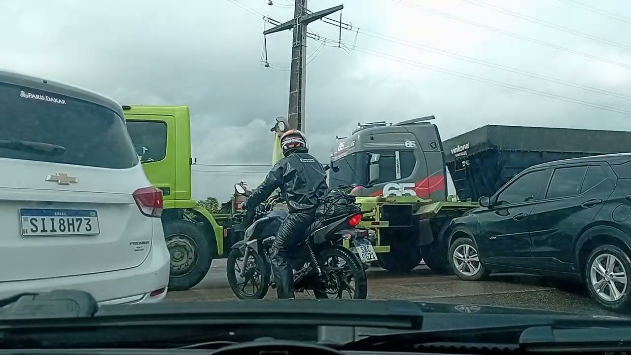 Fortaleza debaixo de chuva, indo para itaitinga.