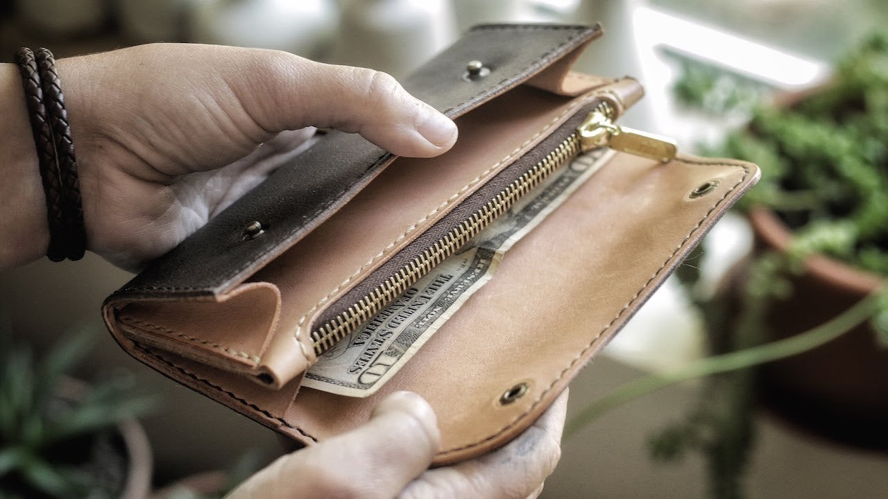 Making a Leather Clutch By Hand
