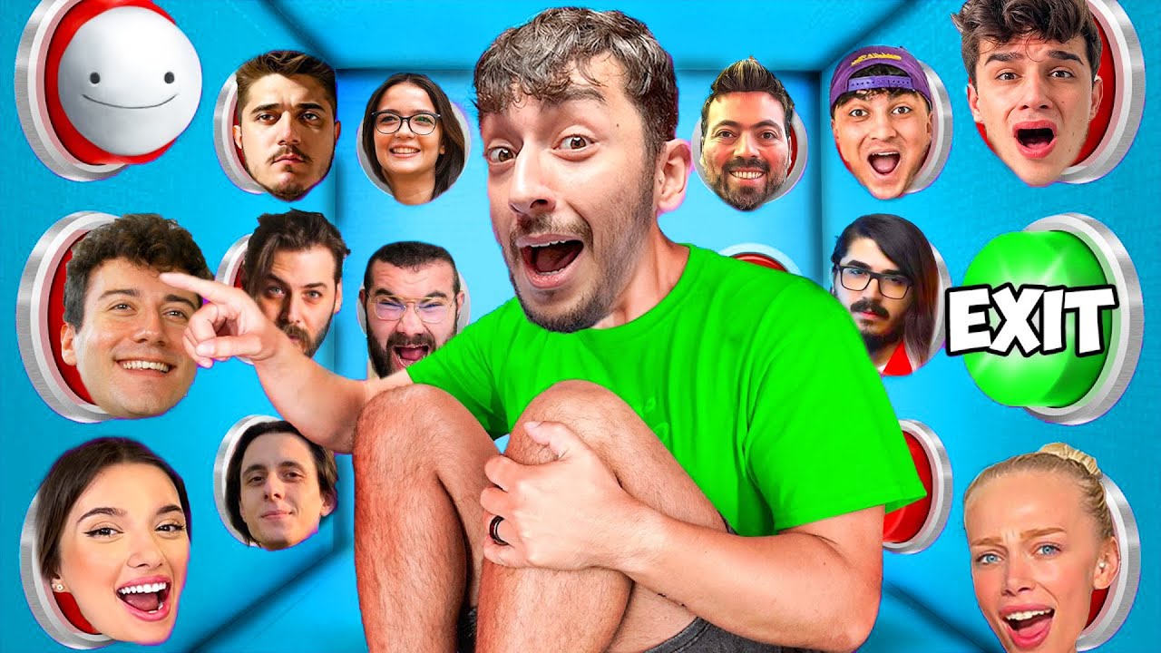 100 GİZEMLİ YOUTUBER BUTON.. 1 TANESİ KUTUDAN ÇIKIŞ !? @AhmetCanDündar