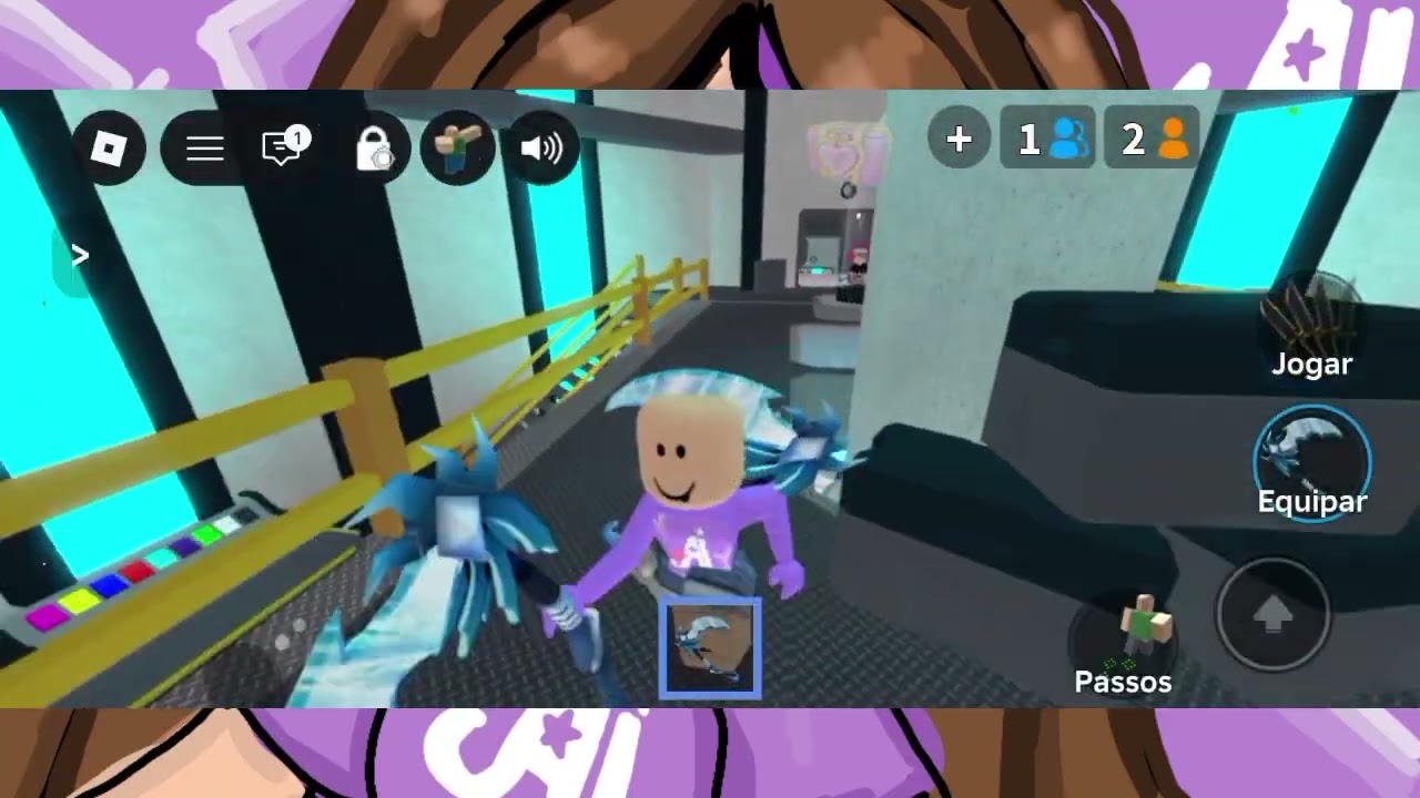 Jogando Roblox (especial de aniversário da Isa)