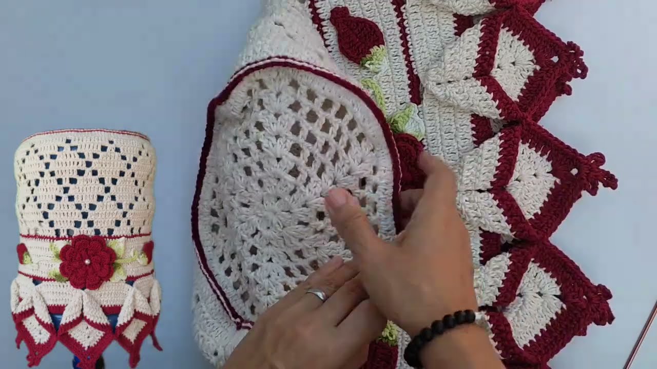 Capa de  Galão de Água de crochê #crochet #passoapasso