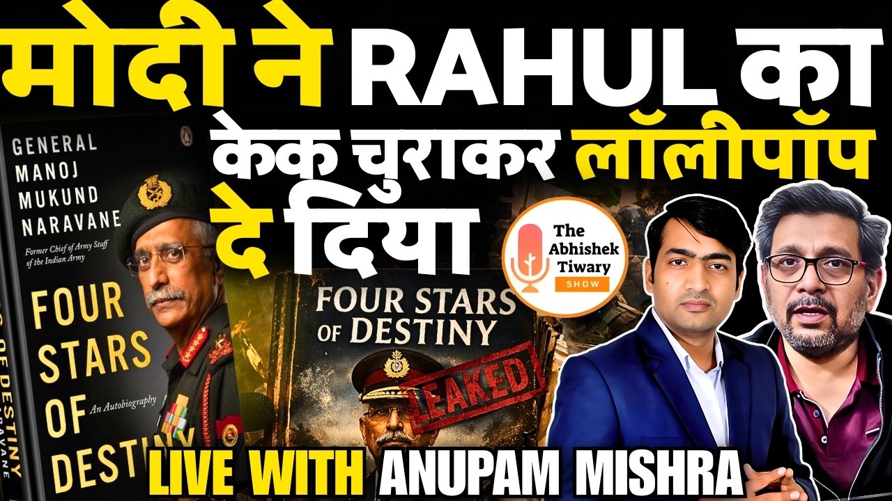 राहुल को थमाया 'झुनझुना'? जनरल नरवणे की किताब और अडानी डील का पूरा सच! | YOGI 3.O | Anupam Mishra