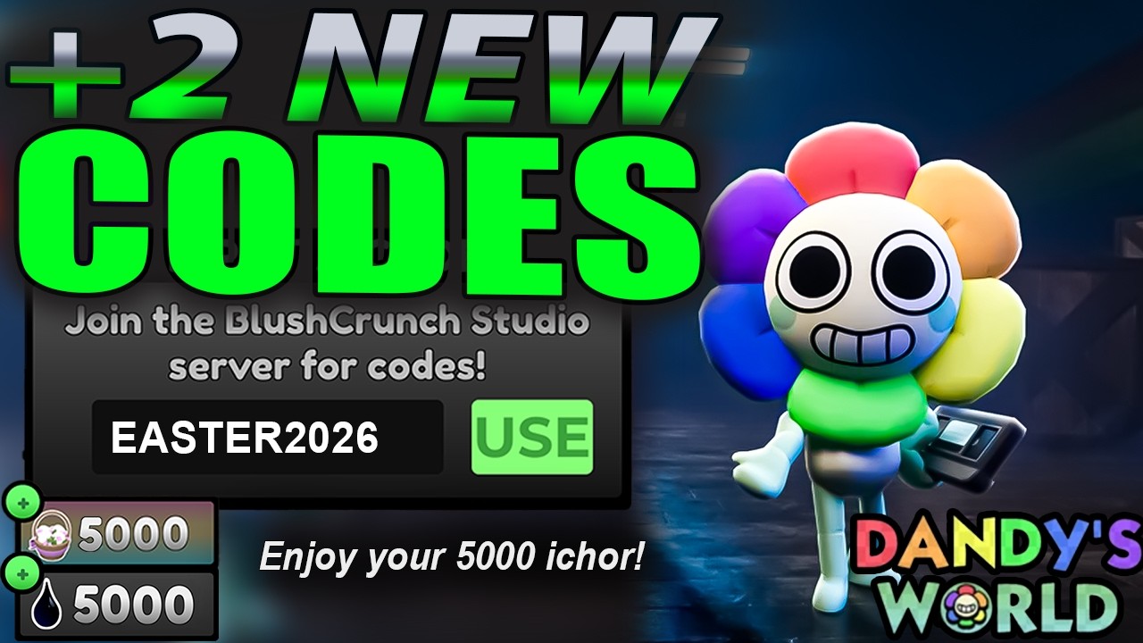 *НОВЫЕ КОДЫ* ​​ВСЕ РАБОЧИЕ КОДЫ ДЛЯ DANDY'S WORLD В 2026 ГОДУ! КОДЫ ДЛЯ ROBLOX DANDY'S WORLD