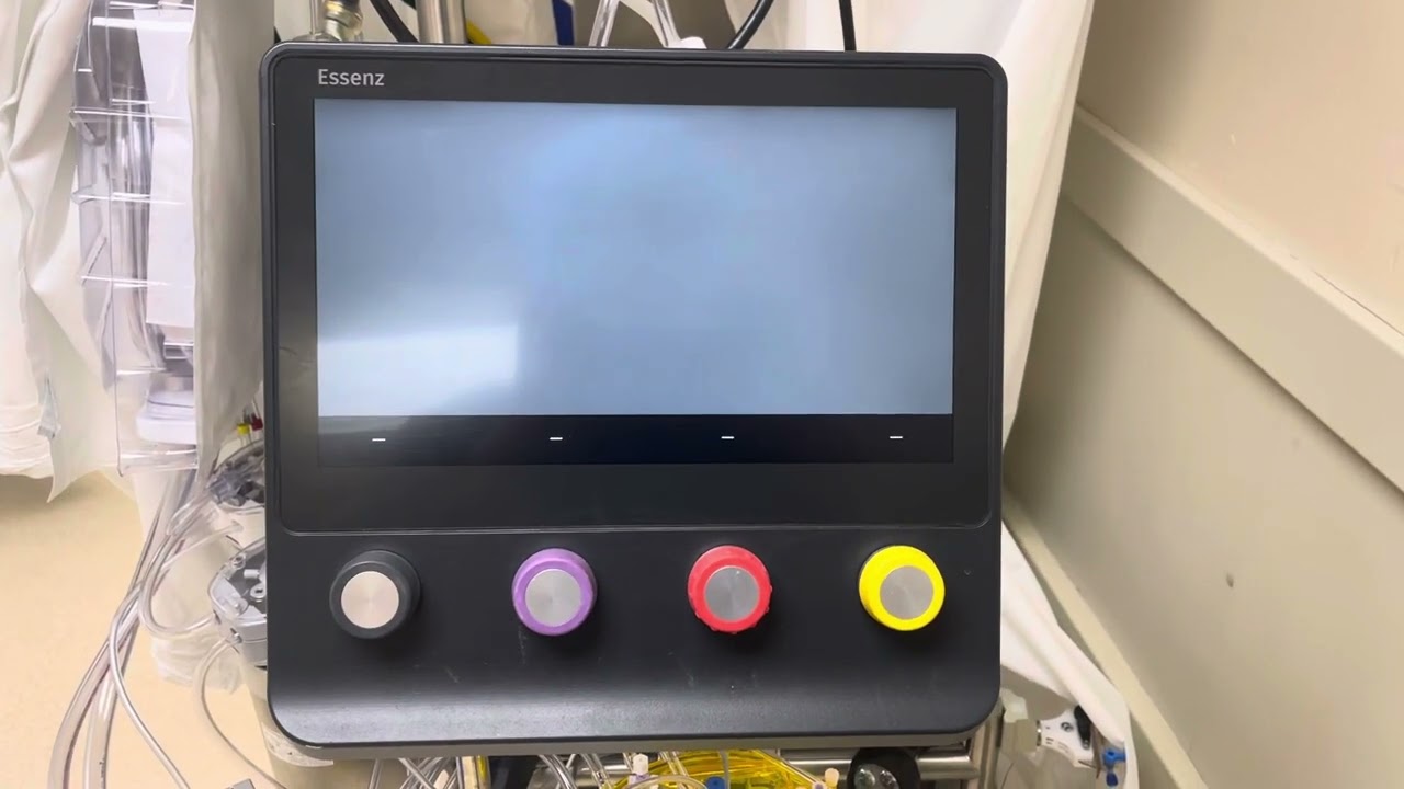 Cheat code for doing pre-bypass safety device test on the essenz heart lung machine