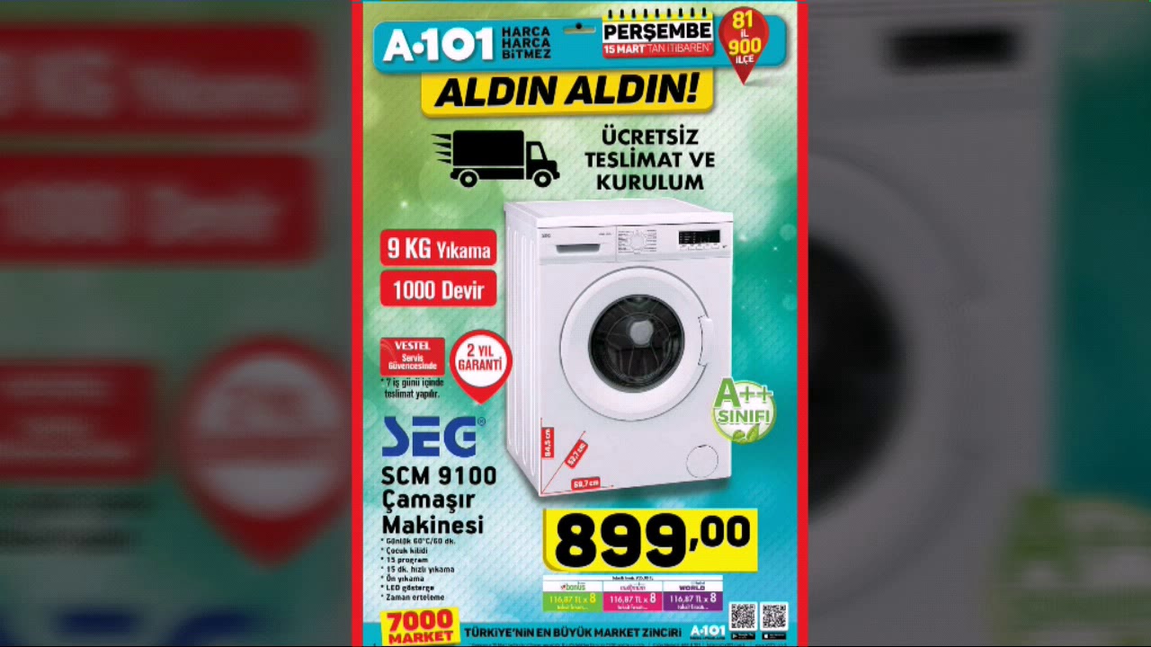 A 101-İNDİRİM 15 MART 2018 ALDIN ALDIN - A 101 KATALOG - A101 BROŞ&Uuml;R