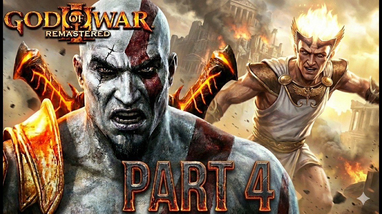 God of War 3 Remastered – Part 4 | HERMES BOSS FIGHT & BRUTAL DEATH (Titan Mode)
