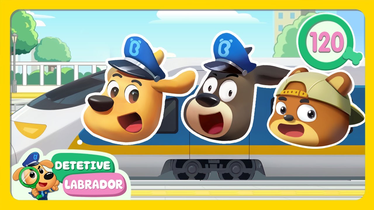 A Viagem de Trem 🚆🧳 Bons Hábitos do Detetive Labrador 🎬 2 Horas 🔍 Compilação