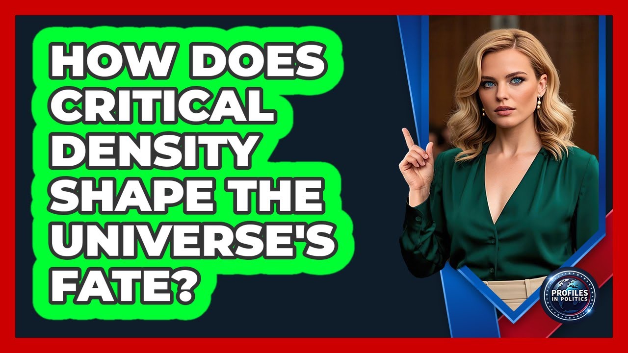 How Does Critical Density Shape The Universe's Fate? - Profiles in Politics