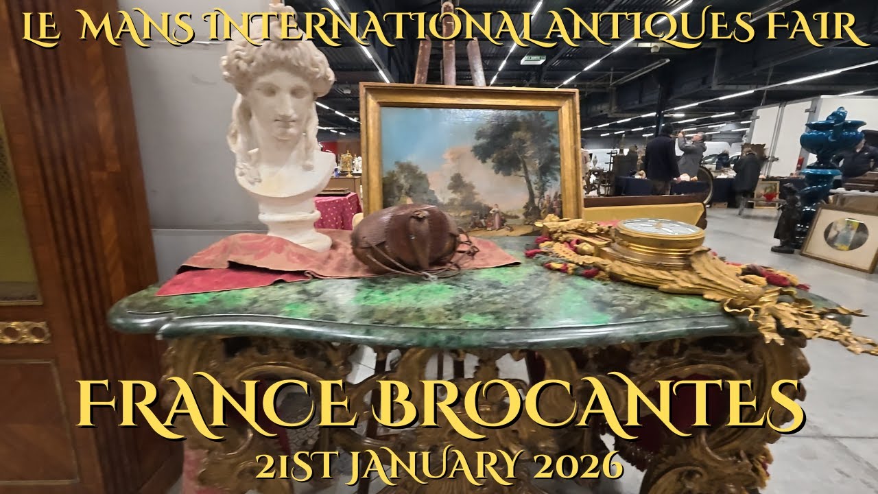 Le Mans Fleamarket Antiquing Brocante & Vintage Thrifting Monthly Prof Antiquities Deballage Chiner