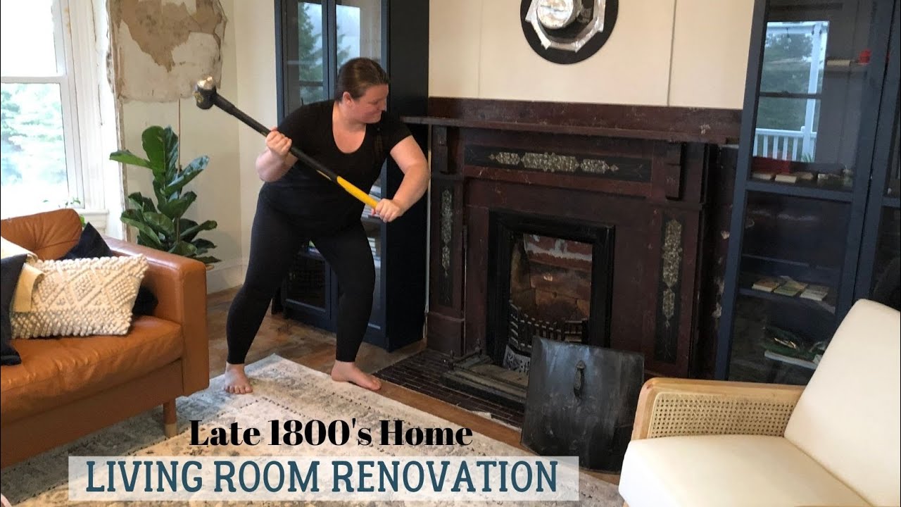 Building our DREAM living room! Abandoned Home Makeover Ep.7