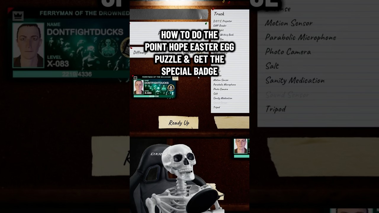 The Point Hope Easter Egg & Secret Badge in #phasmophobia