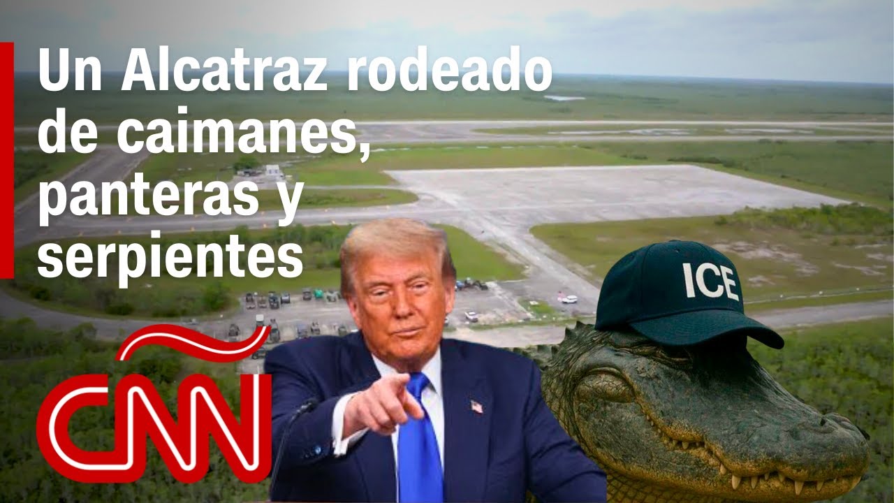 ¿Cómo será "Alligator Alcatraz", el centro de detención de migrantes en Florida rodeado de peligros?