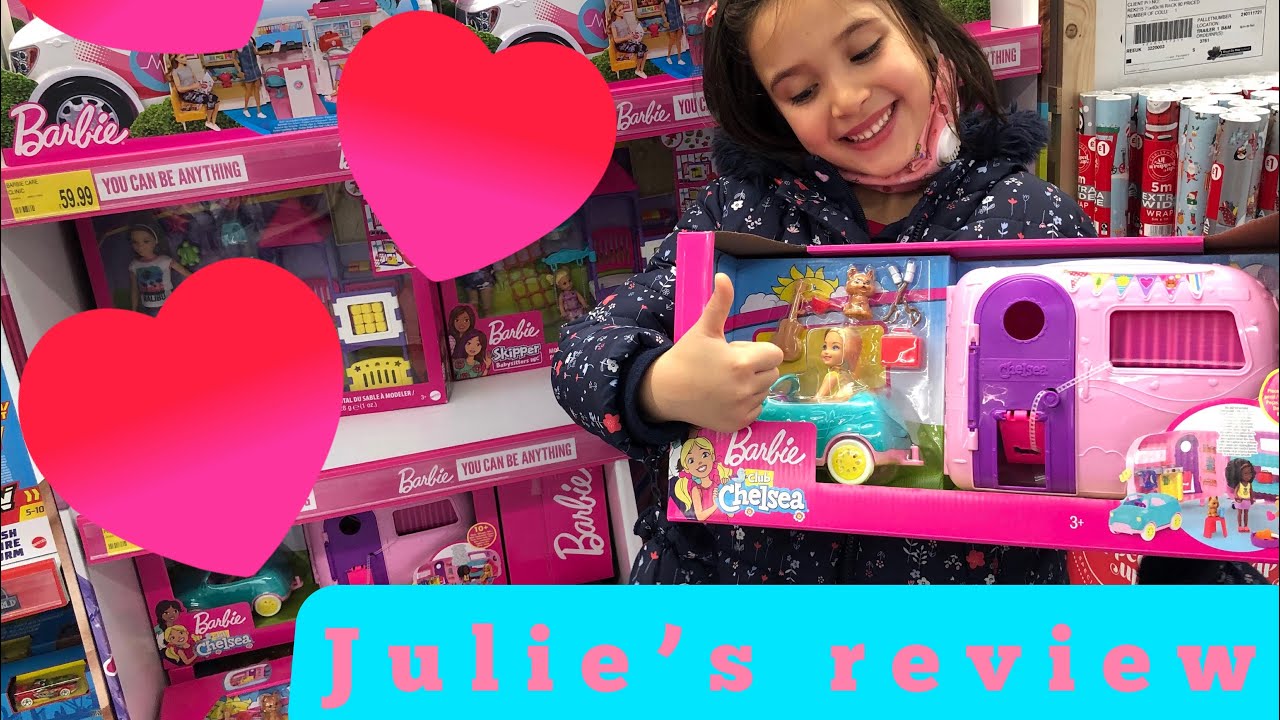 Barbie club Chelsea camper |Julie’s review with a pretend talking Barbie chelsea