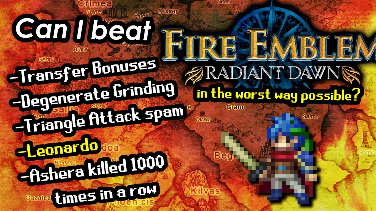 Abusing EVERY mechanic to beat Fire Emblem Radiant Dawn and kill the final boss 1000 times in a row
