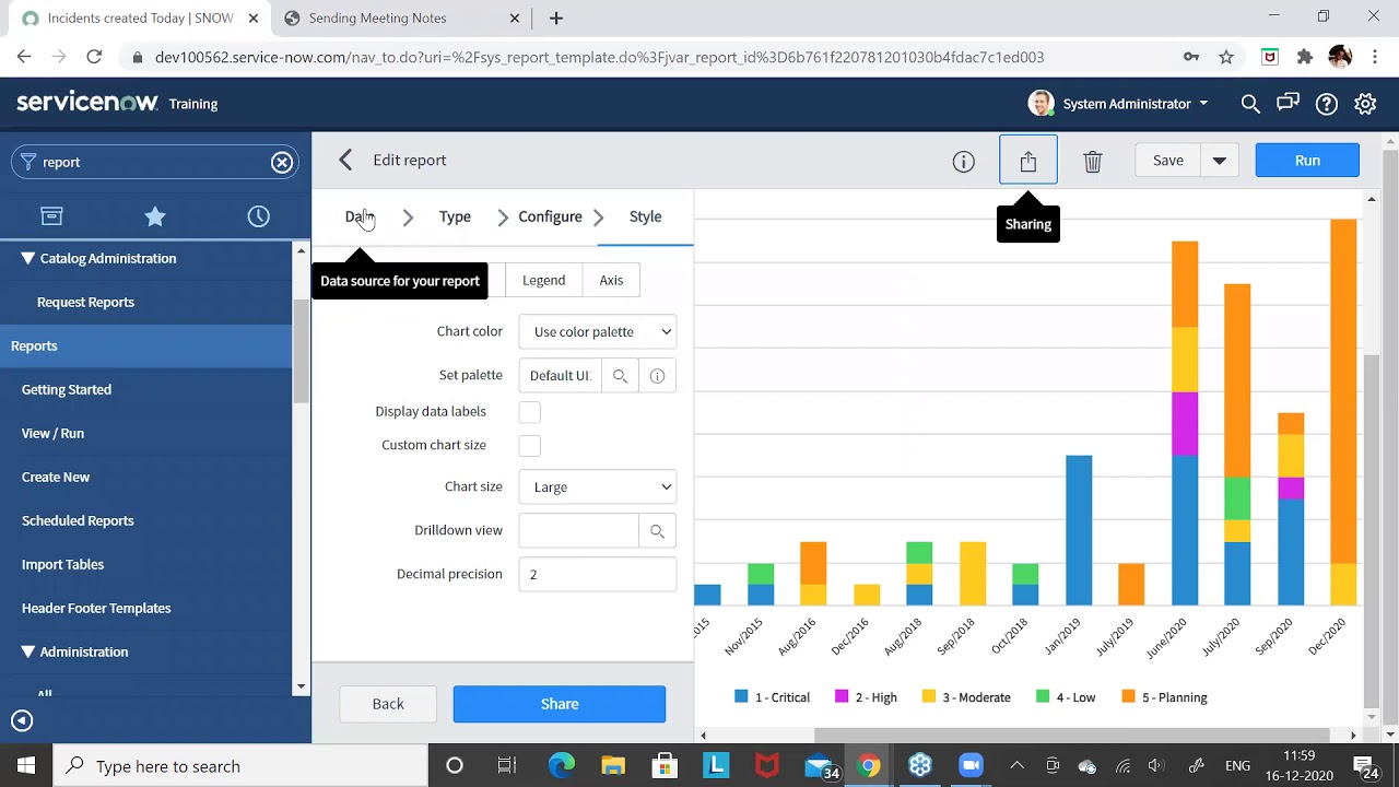 Reporting in Servicenow | Database view for Reporting in Servicenow