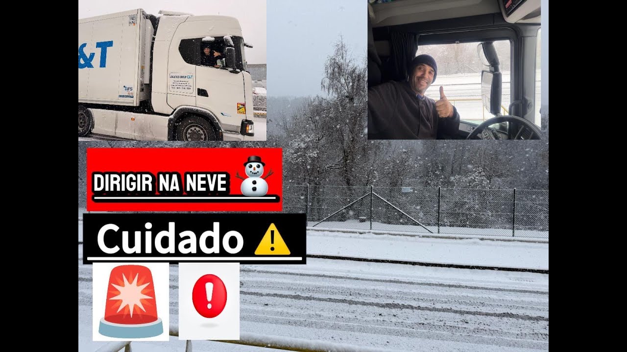 147 - 🚨 41 TONELADAS NA NEVE! Caminhão Patina na Subida e Quase Para ❄️🚛