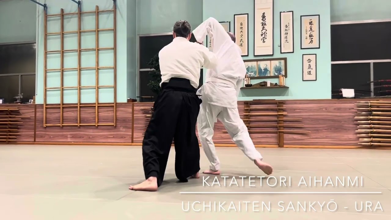 Aikido Class - JITAKYOEI BUDO dojo - KATATETORI AIHANMI UCHIKAITEN SANKYŌ