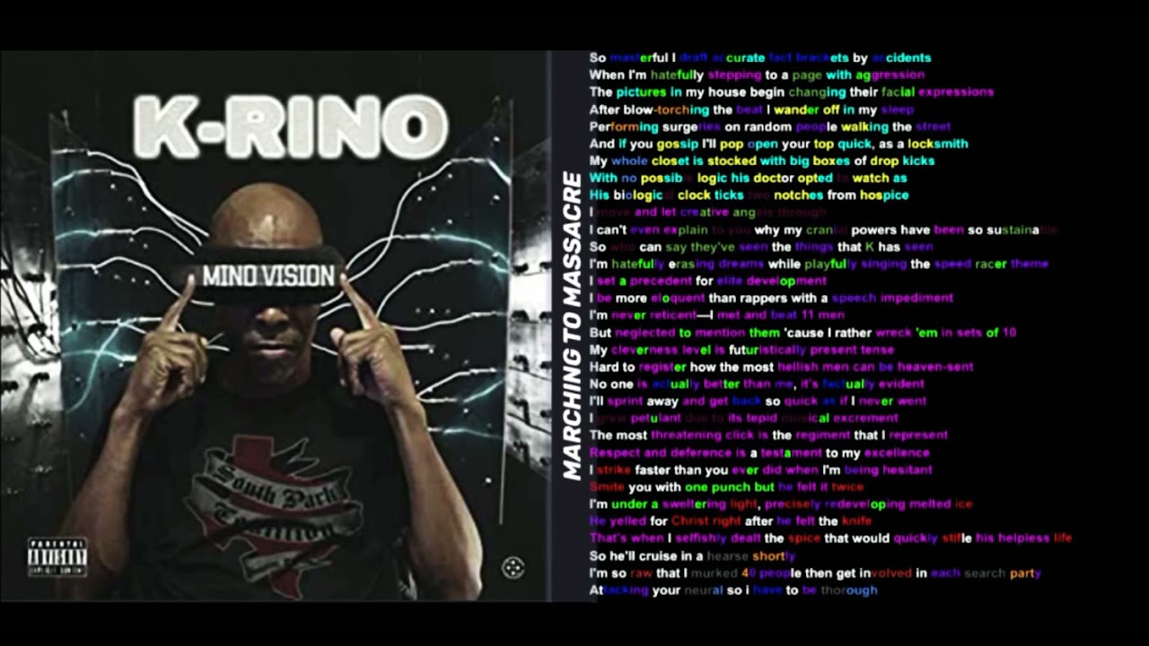 K Rino on Marching to Massacre- Rhymes Highlighted