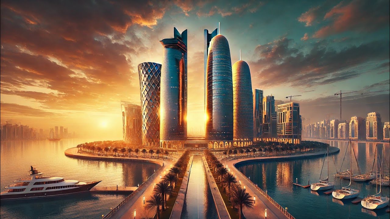 doha, qatar 4k ultra hd • calming beautiful nature • naturaeon