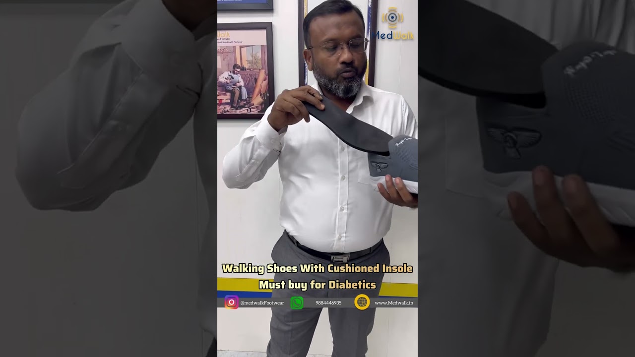 Walking Shoes with Cushioned Insole | MCR & MCP Shoes | Customised Footwears in Chennai | Medwalk