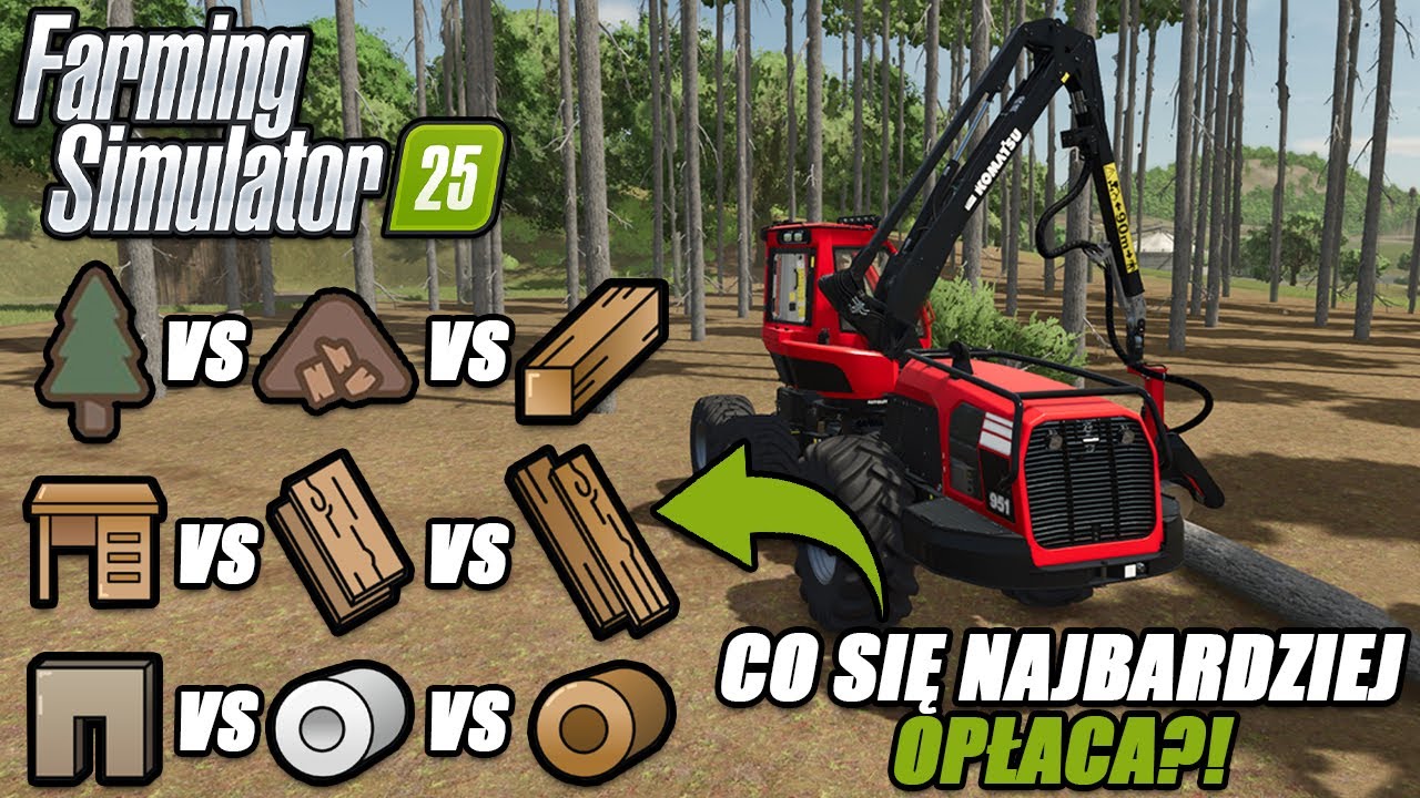 FARMING SIMULATOR 25: DRZEWO VS WIÓRY VS DESKI VS ŚCIANA Z DREWNA VS MEBLE VS PAPIER I TEKTURA🟢🪓🌲🤔