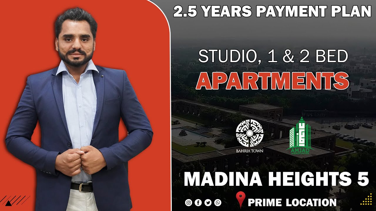 Madina Heights 5 | Construction Update | Book Your Apartment | @AmjadAssociates #realestate #viral